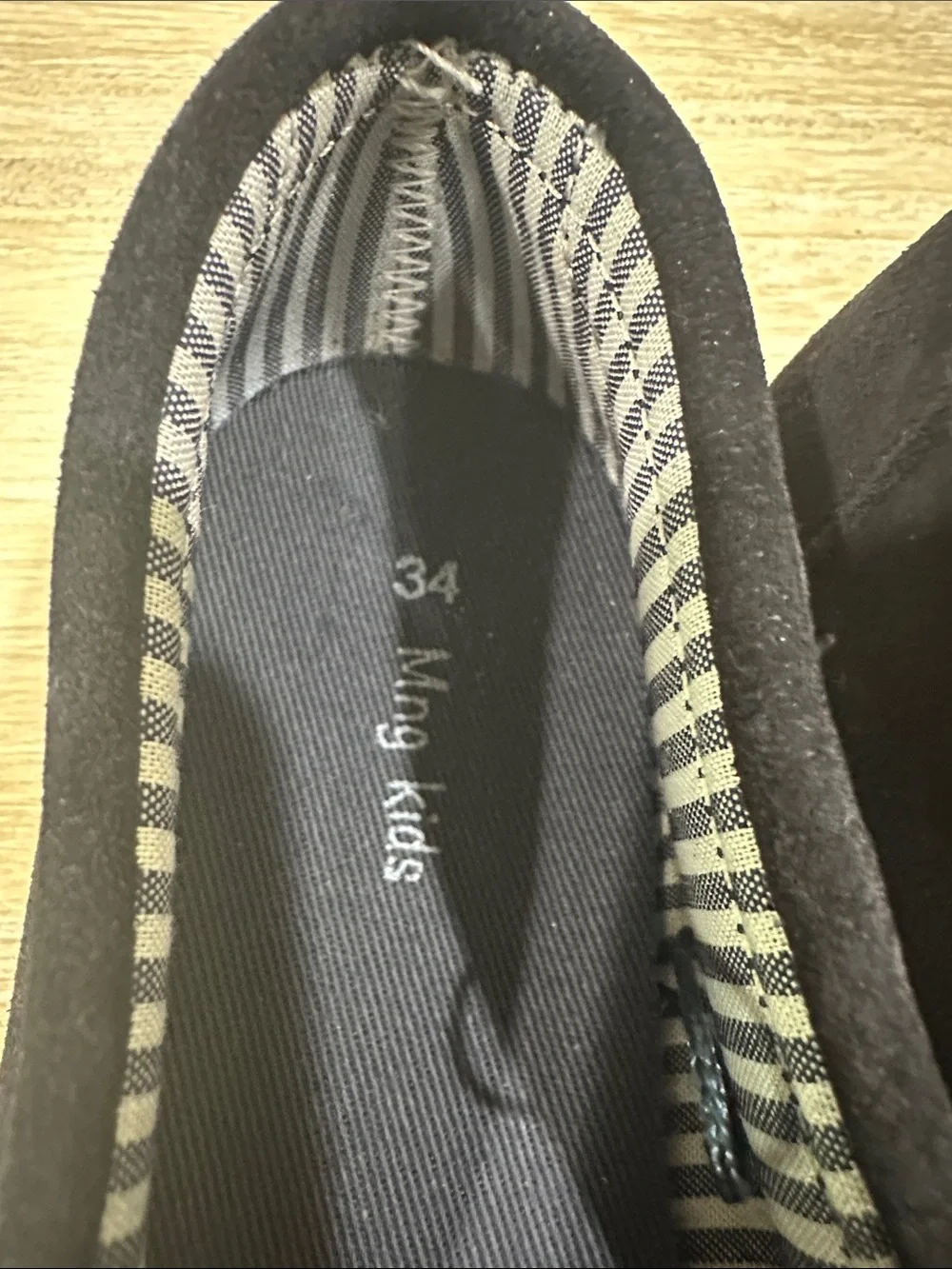 Mango Kids Navy Suede Slip-On Loafers